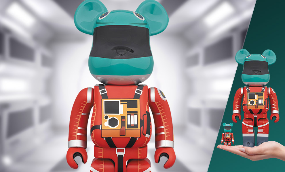 Be@rbrick Space Suit (Green Helmet & Orange Suit Version) 100% and ...