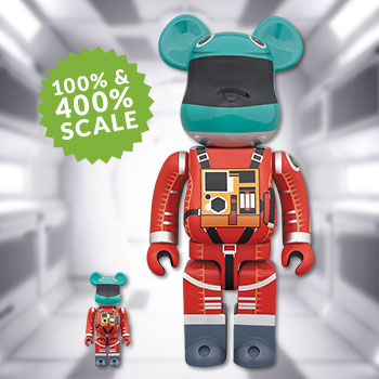 Be@rbrick Space Suit (Green Helmet & Orange Suit Version) 100% and ...