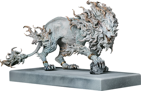 Manas SUM Rugged Lion (Light) Statue