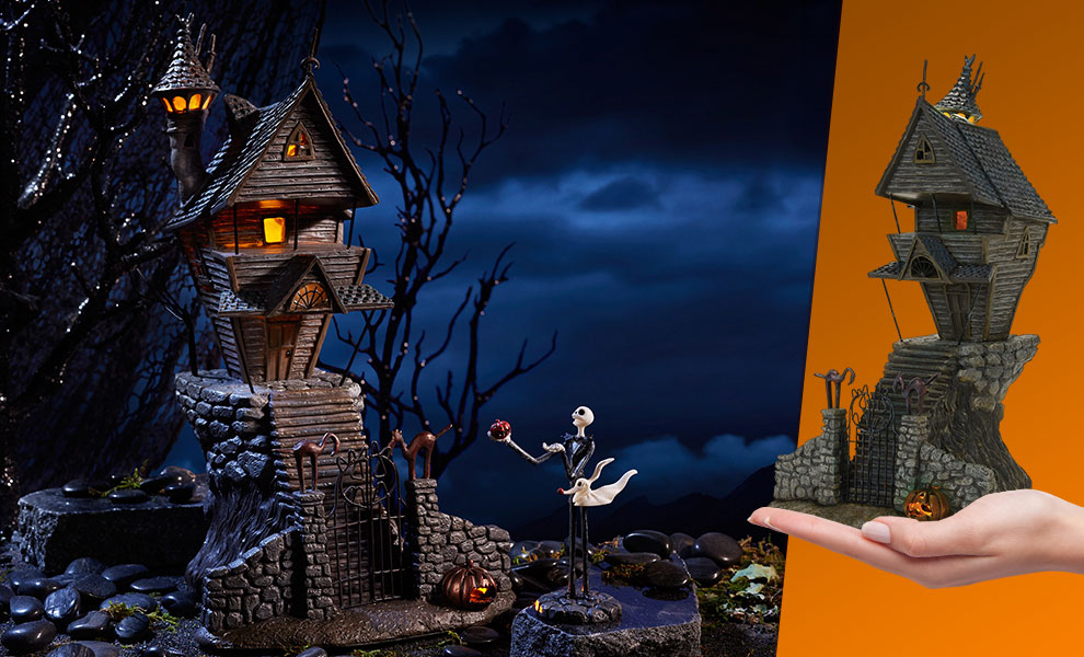 Gallery Feature Image of Jack Skellington's House Figurine - Click to open image gallery