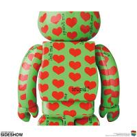 Gallery Image of Be@rbrick Green Heart 100% and 400% Collectible Set