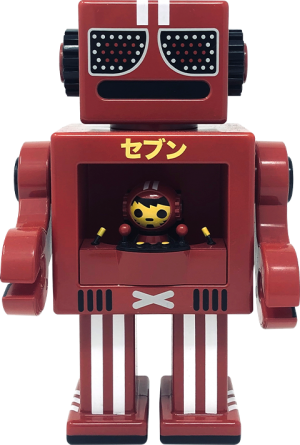 Seven Red OBOT Collectible Figure
