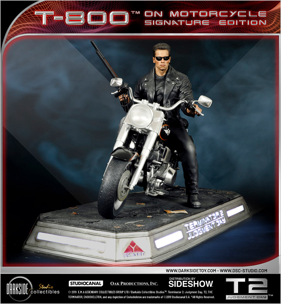 Super heroes The Terminator Arnold Schwarzenegger W/t MotorCycle figure 