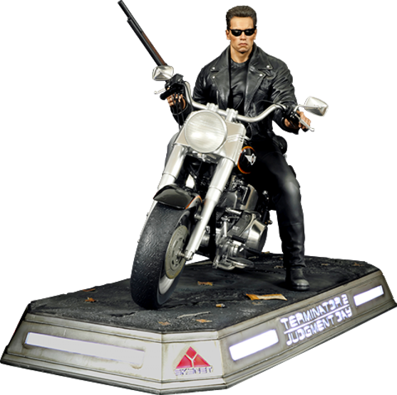 T-800 on Motorcycle Statues by DarkSide Collectibles Studio