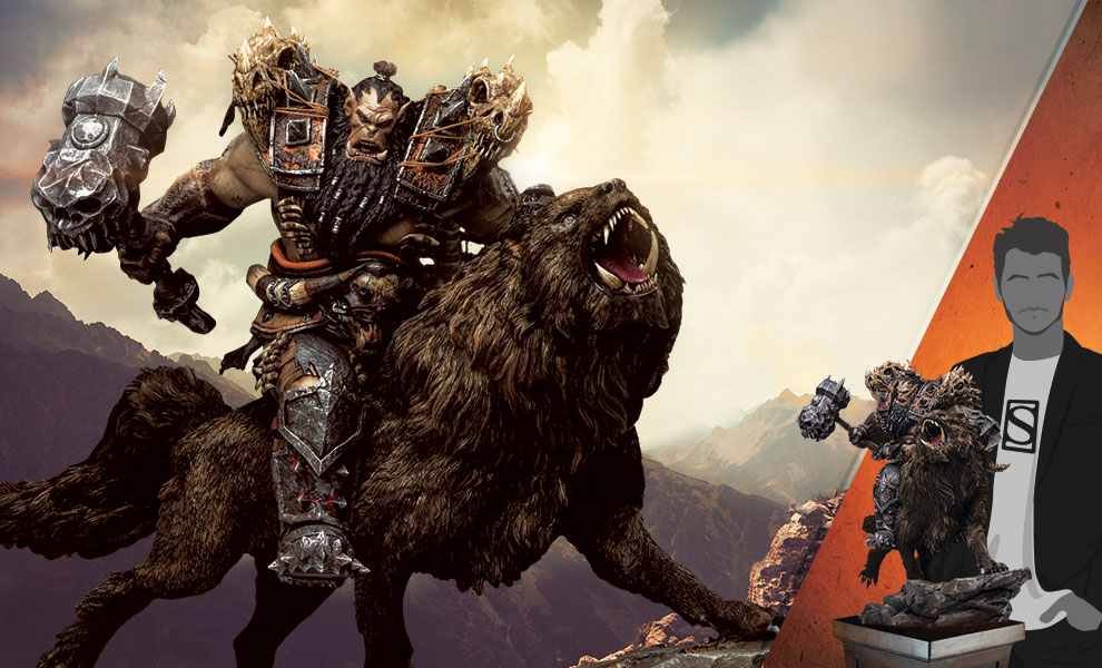 Blackhand Riding Wolf (Standard Version) Warcraft Statue