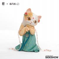 Gallery Image of Red String Cat Figurine