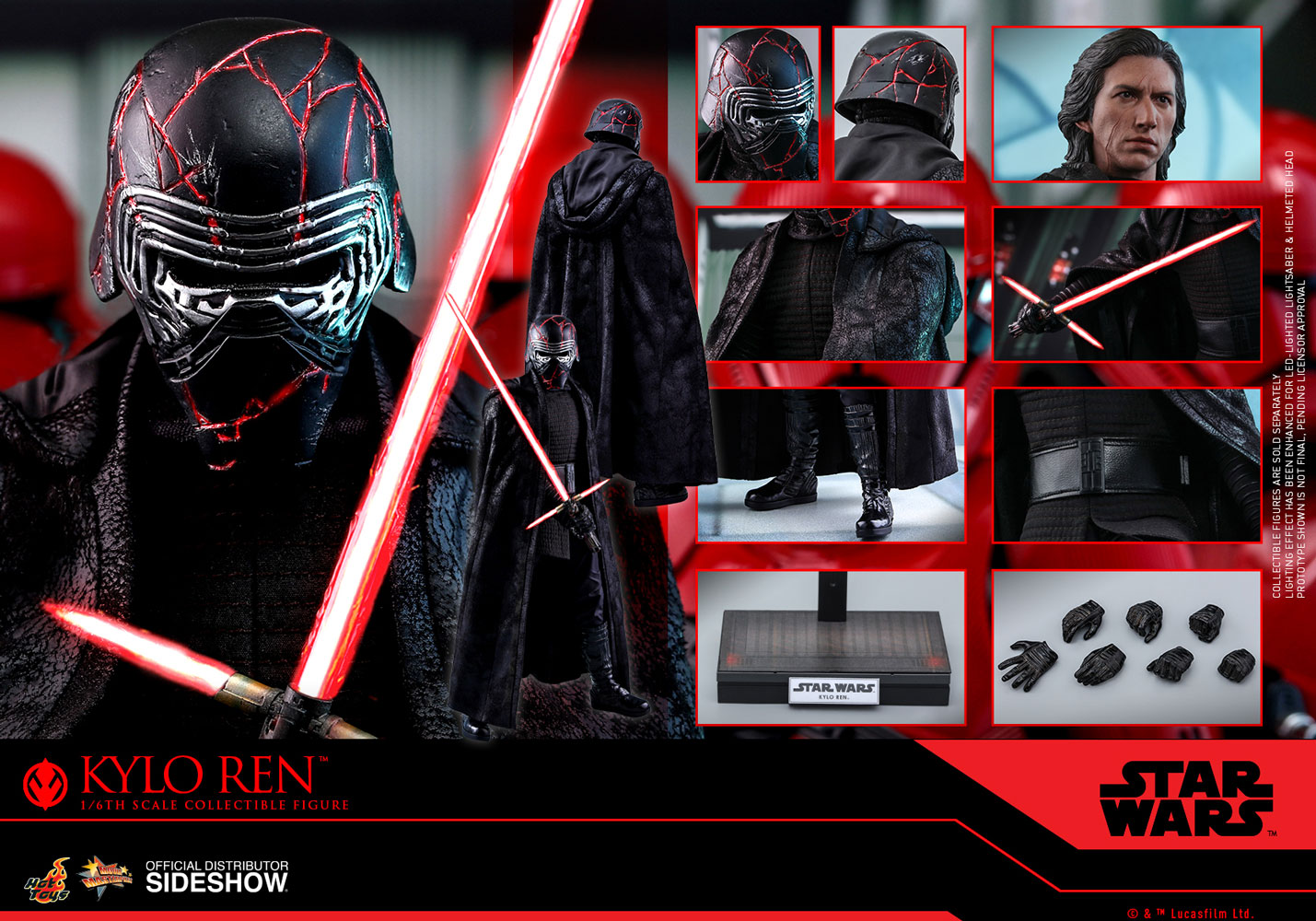 hot toys last jedi kylo ren
