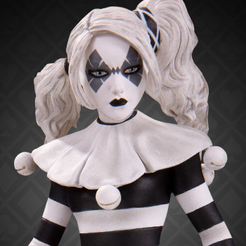 DC Comics APR160452 Statue Harley Quinn Rouge/Blanc et Noir
