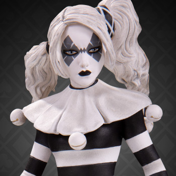McFarlane Toys - DC Direct Harley Quinn di Simone Di Meo (Harley Quinn: rosso bianco e nero) statua in resina
