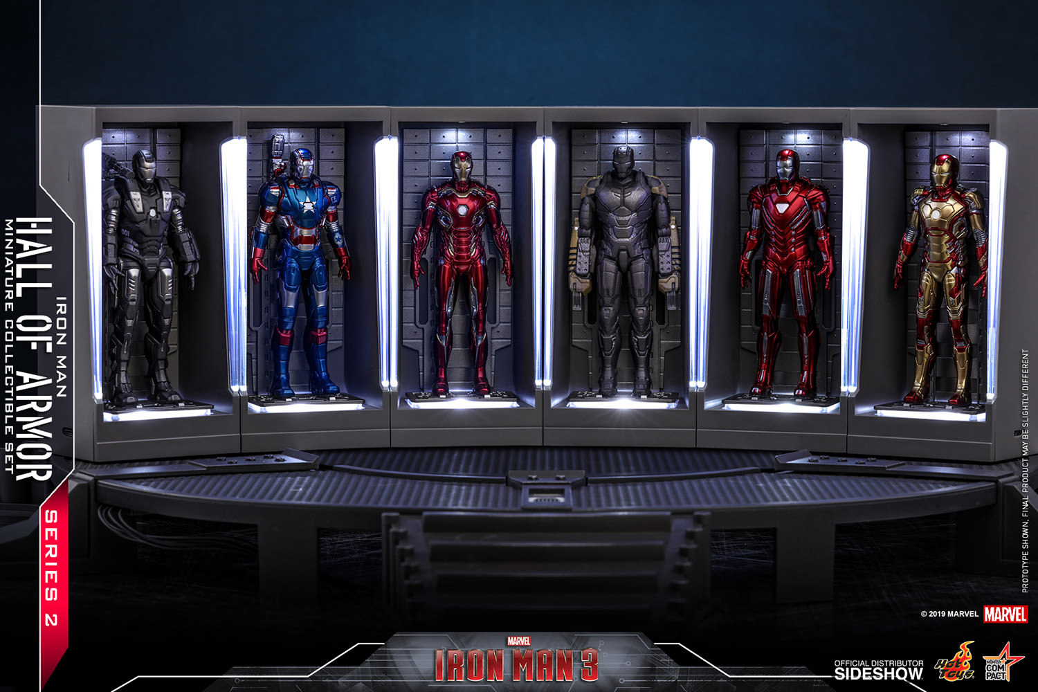 iron man hall of armor miniature collectible