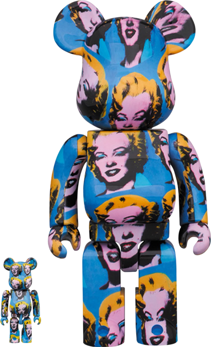 Be@rbrick Andy Warhol's Marilyn Monroe 100% and 400% Designer Toy by Medicom Toy