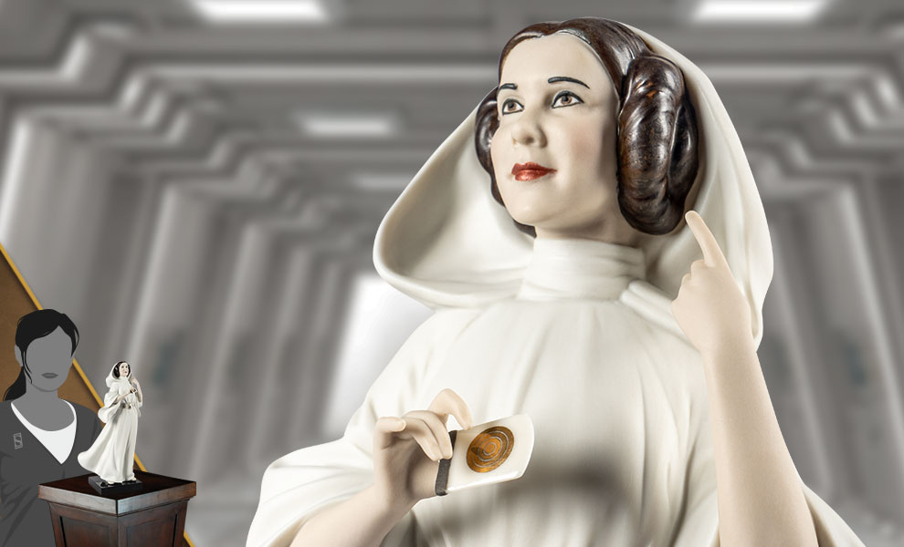 Gallery Feature Image of Princess Leia Porcelain Statue - Click to open image gallery