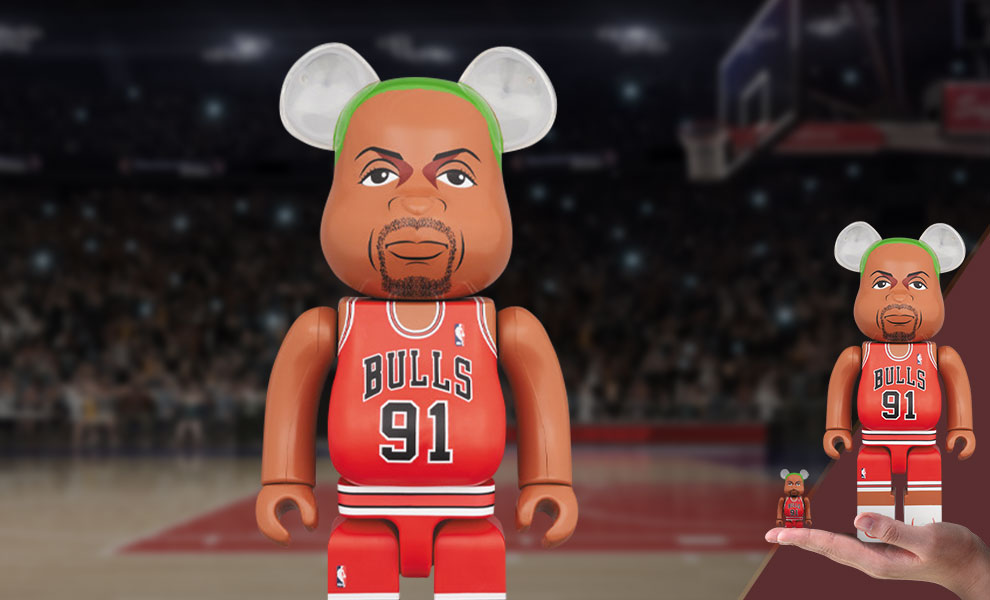 Gallery Feature Image of Be@rbrick Dennis Rodman 100% & 400% Collectible Set - Click to open image gallery