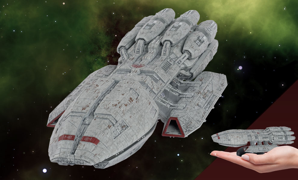 Eaglemoss Battlestar Galactica Pegasus Ship with Collector Magazine #8 In Stock