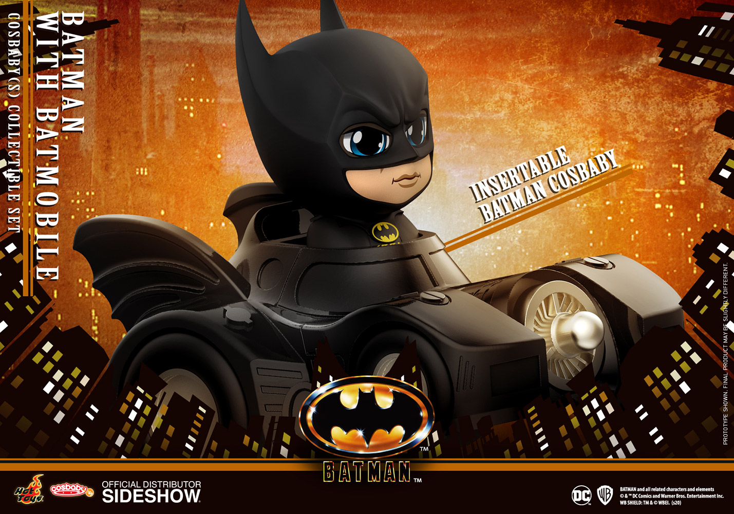 batman with batmobile dorbz