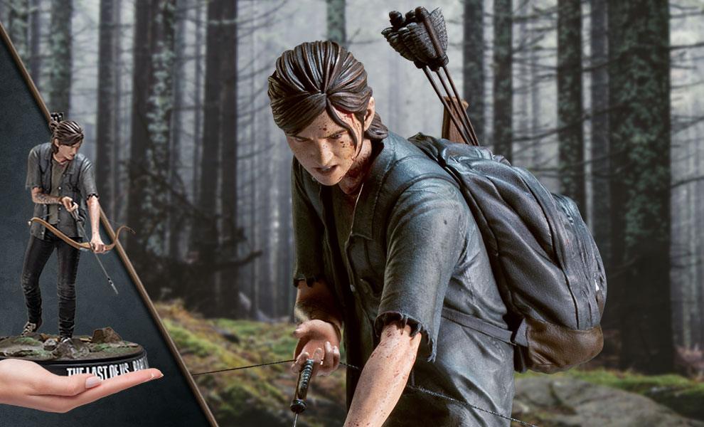 The Last of Us Part II Ellie with Bow Figure Original caixa perfeita