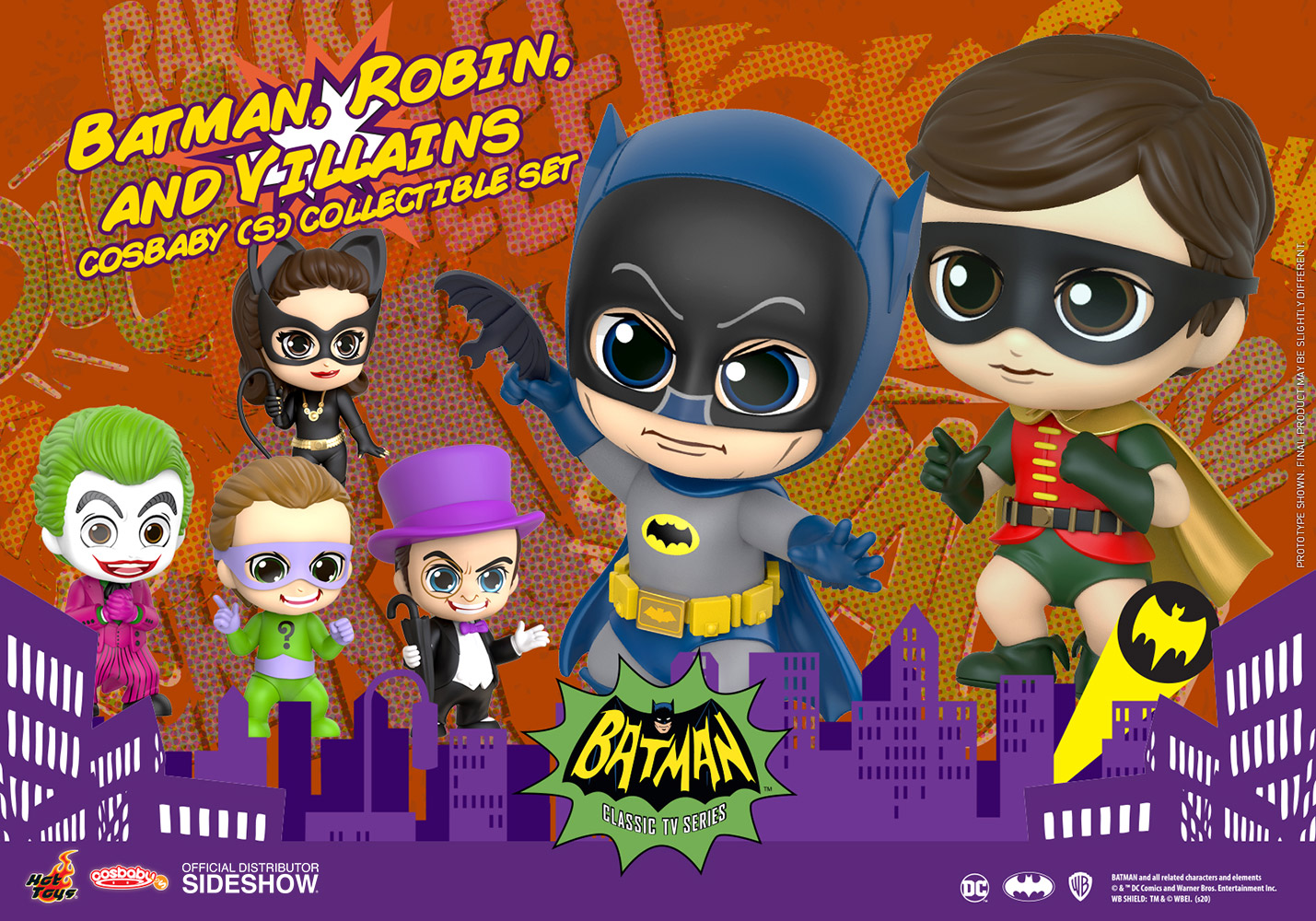 Batman Robin And Villains Cosbaby S Collectible Set By Hot Toys Sideshow Collectibles