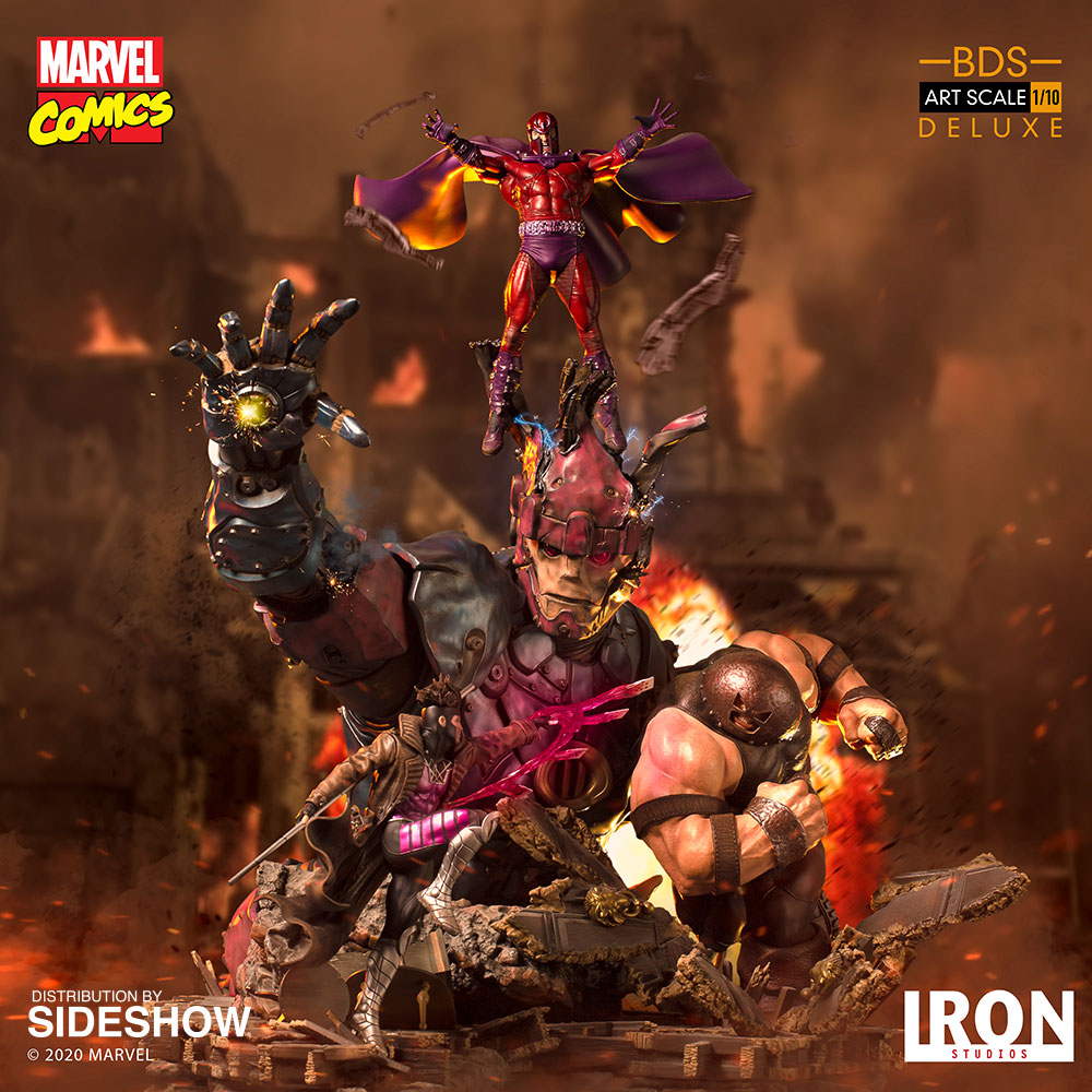 sentinel vs xmen statue