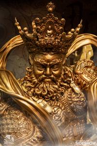 Gallery Image of Guardian of Heaven Subdues the Evil Dragon (Gold) Statue