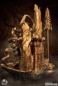 Gallery Image of Guardian of Heaven Subdues the Evil Dragon (Gold) Statue