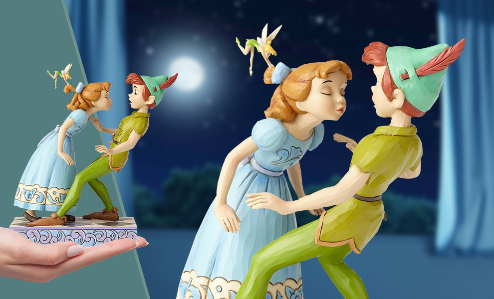 Gallery Feature Image of Peter Pan, Wendy & Tinker Bell Figurine - Click to open image gallery