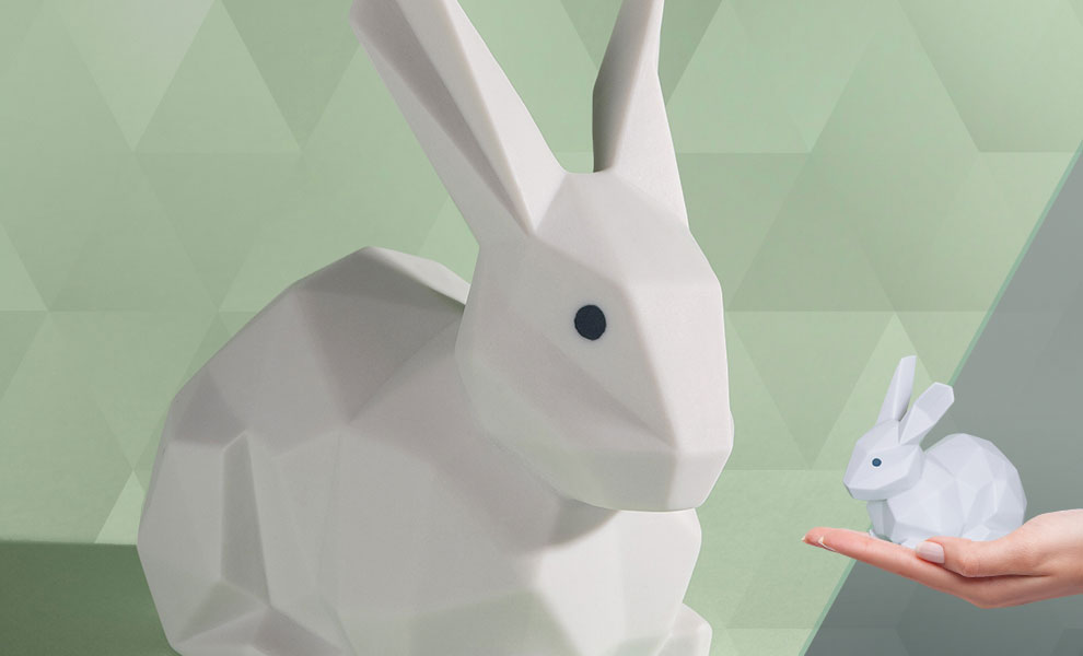 Gallery Feature Image of Rabbit (Matte White) Porcelain Statue - Click to open image gallery
