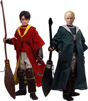 Harry Potter and Draco Malfoy 2.0 Quidditch Twin Pack Sixth Scale
