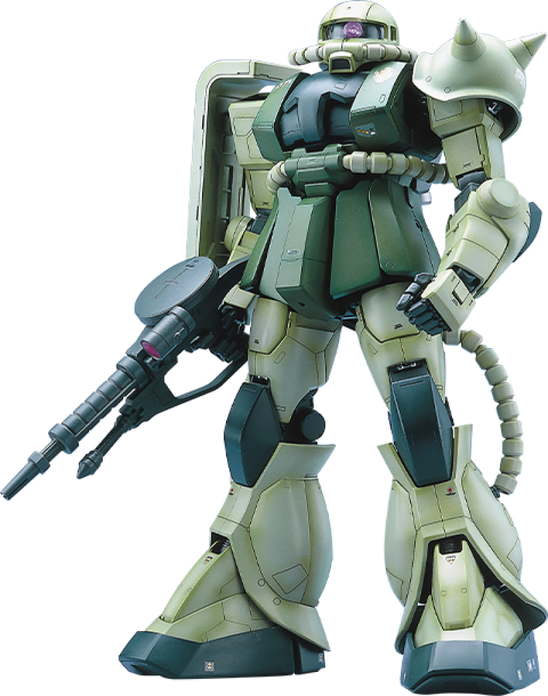 MS-06F Zaku II Green Model Kit by Bandai