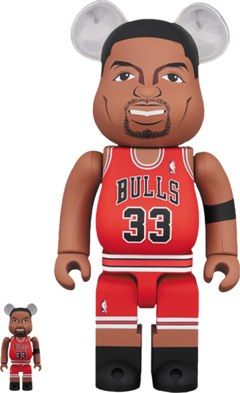 Be@rbrick Scottie Pippen (Chicago Bulls) 100% and 400% Designer Toy by Medicom Toy