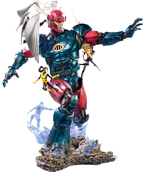 sentinel vs xmen statue