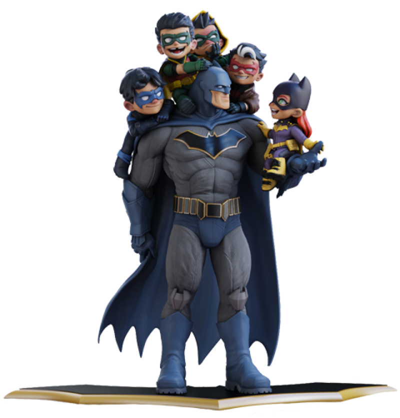 Batman Family Classic QMaster Diorama by Quantum Mechanix