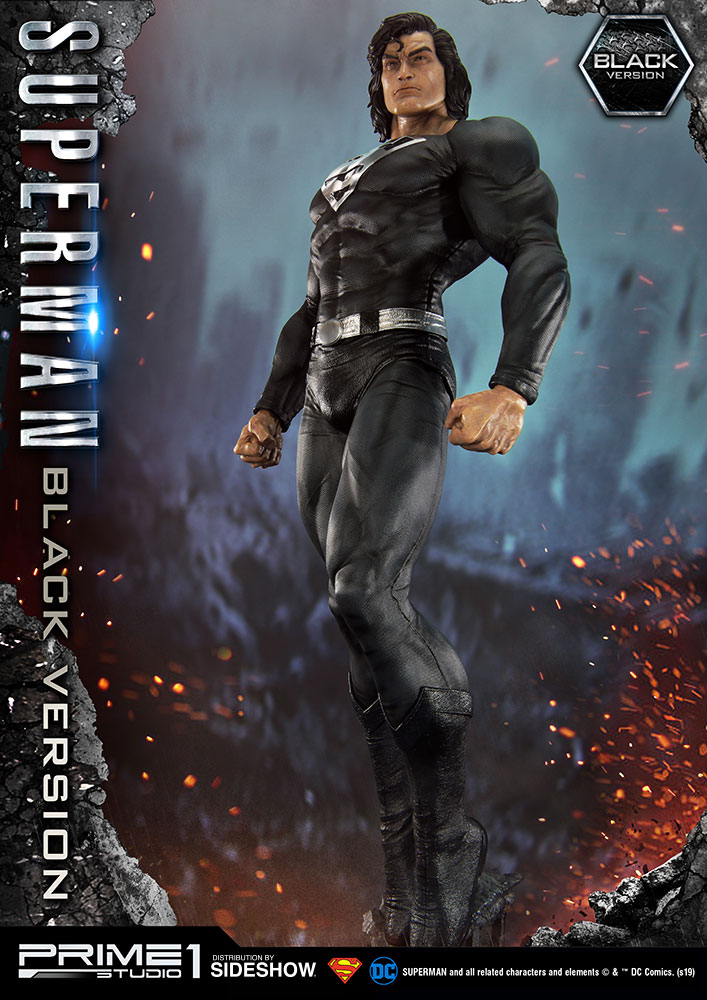 superman black statue