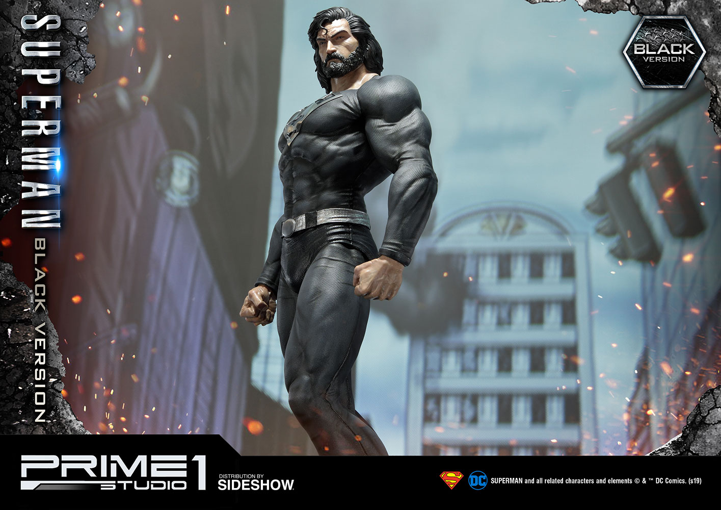 superman black statue