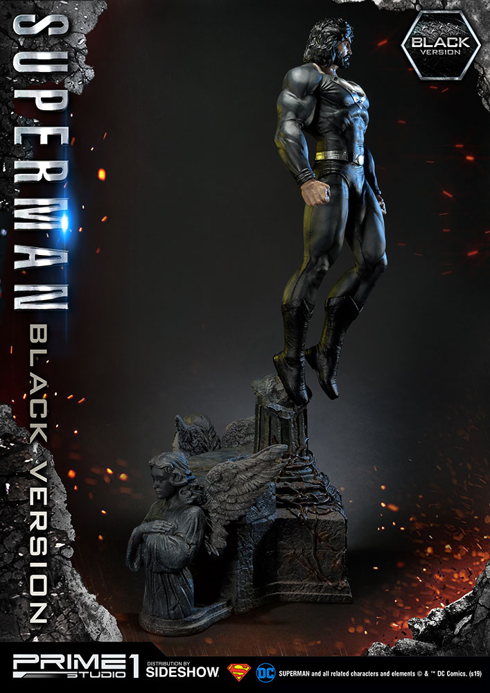 superman black statue