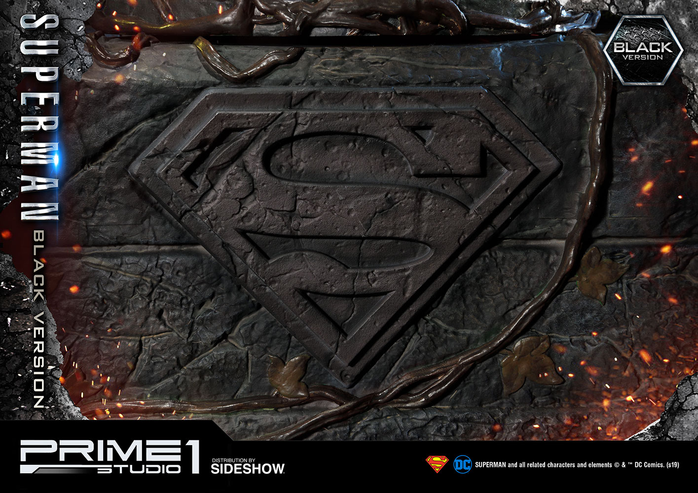 superman black statue