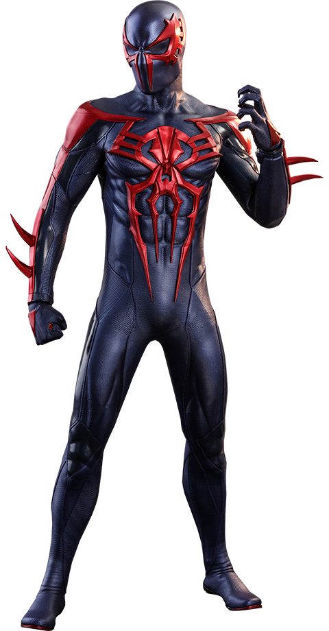 Spider Man Spider Man 2099 Black Suit Sixth Scale Figure Sideshow Collectibles