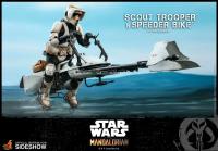 Gallery Image of Scout Trooper and Speeder Bike Sixth Scale Figure Set