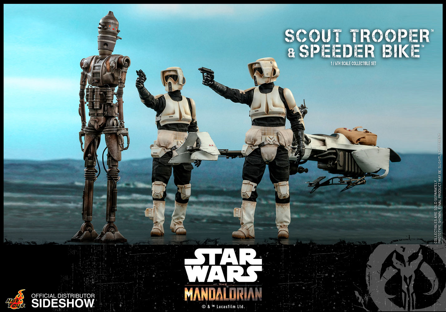 Star Wars Galaxy Heroes Scout Trooper Figure & Speeder Bike 