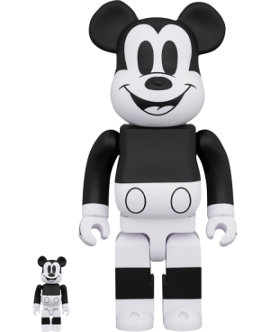 Be@rbrick Mickey Mouse (Black & White 2020 Version) 100% & 400% Collectible Set