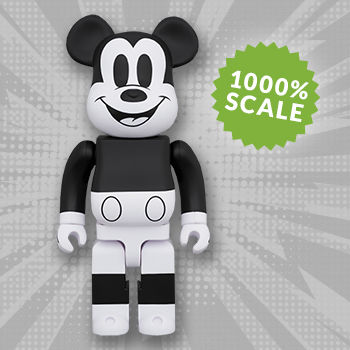 BE@RBRICK MICKEY MOUSE B&W 2020 1000％