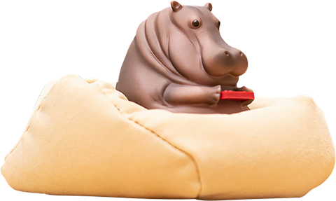 Manas SUM Hippo Figurine