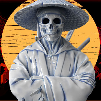Samurai (Hell Chamber) Statue by Mighty Jaxx | Sideshow Collectibles