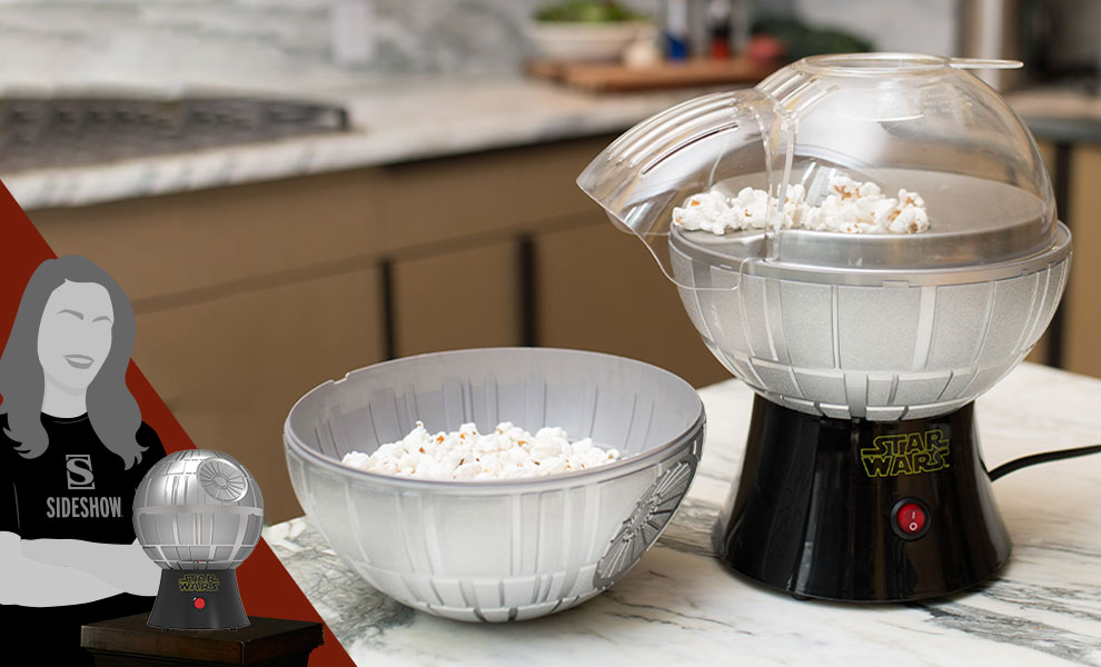 MF Studio Hot Air Popcorn Popper, No Oil Popcorn Maker with Measuring Cup and Removable Lid