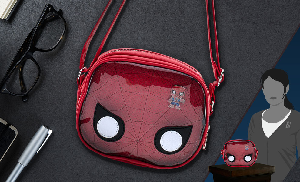 Spider Man Pin Collector Crossbody By Loungefly Sideshow Collectibles