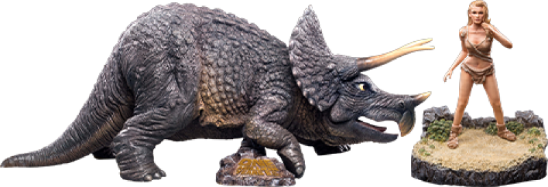 Triceratops & Loana Vinyl Statue by Star Ace Toys Ltd.