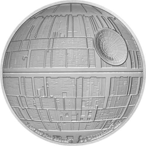 New Zealand Mint Death Star Silver Coin Silver Collectible