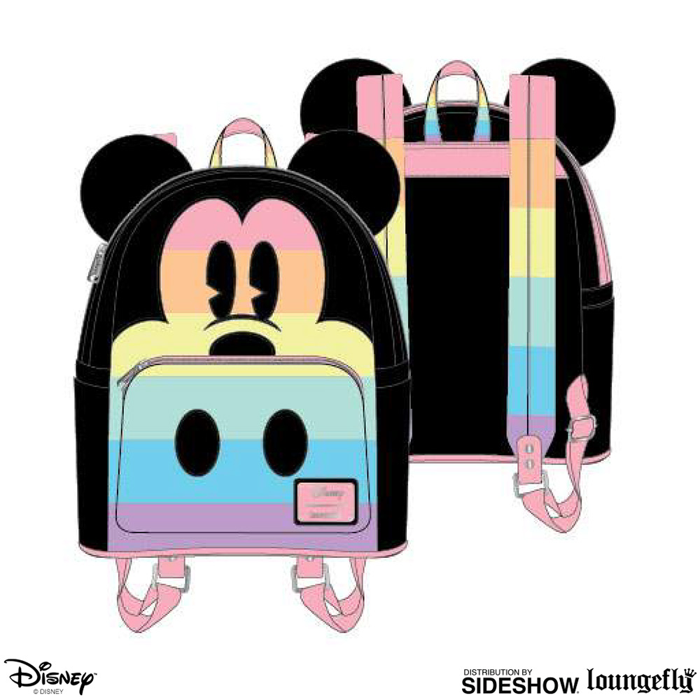 mickey mouse rainbow mini backpack by loungefly