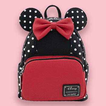 minnie mouse pink bow crossbody bag by loungefly