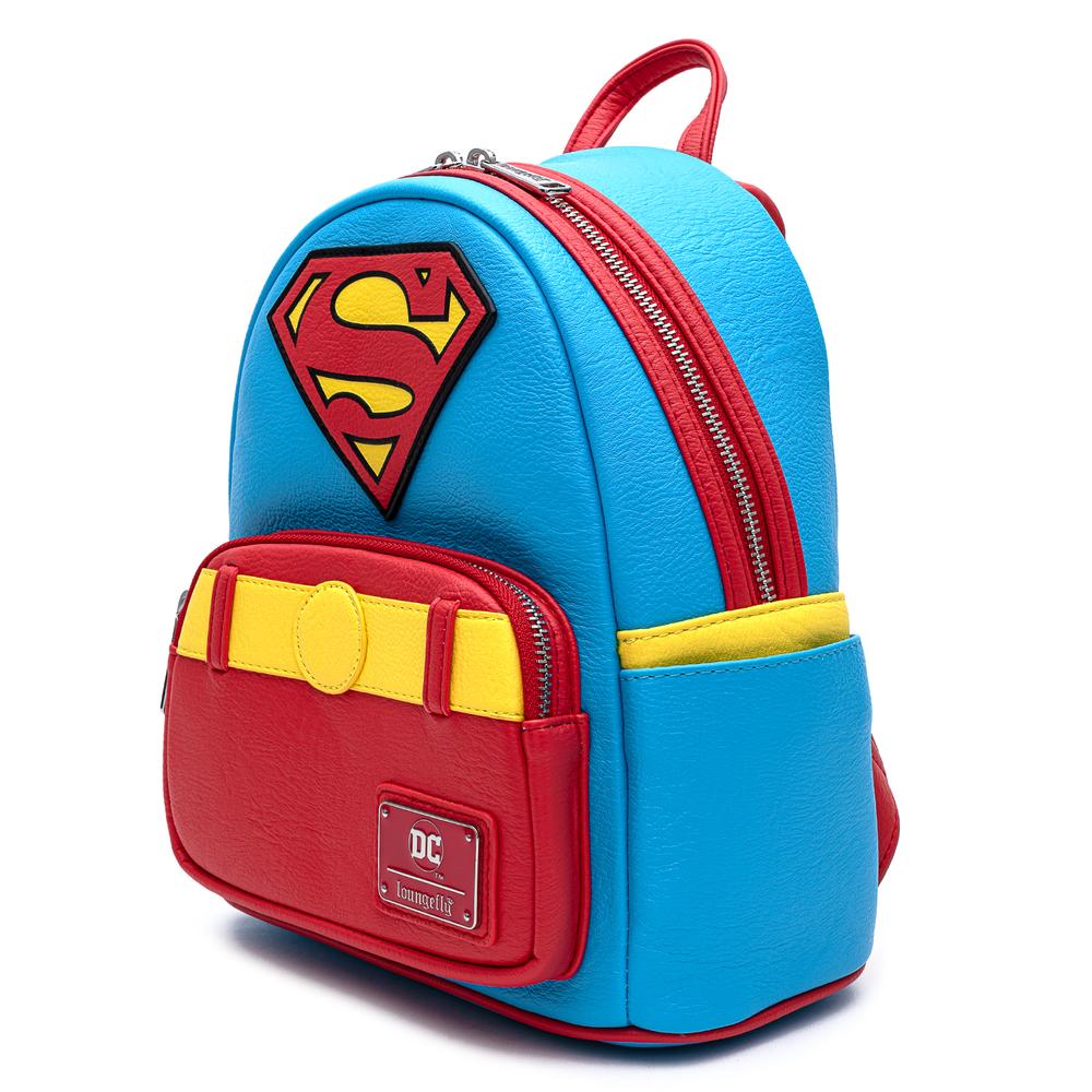vintage superman cosplay mini backpack by loungefly