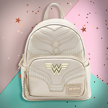 Loungefly DC Comics Wonder Woman 84 Metallic Cosplay Mini Backpack